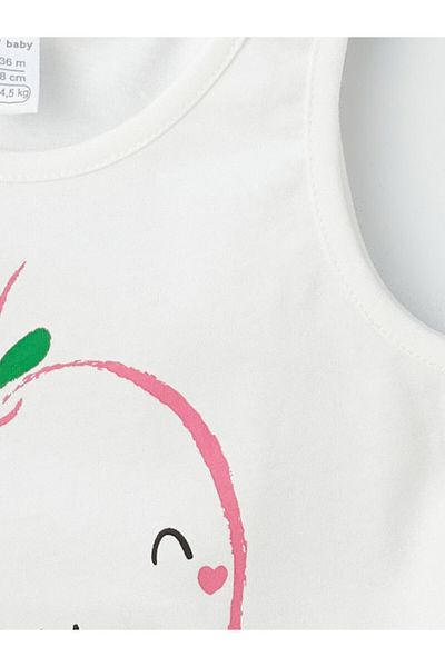 LC Waikiki Potištěné tílko s výstřihem pro holčičku