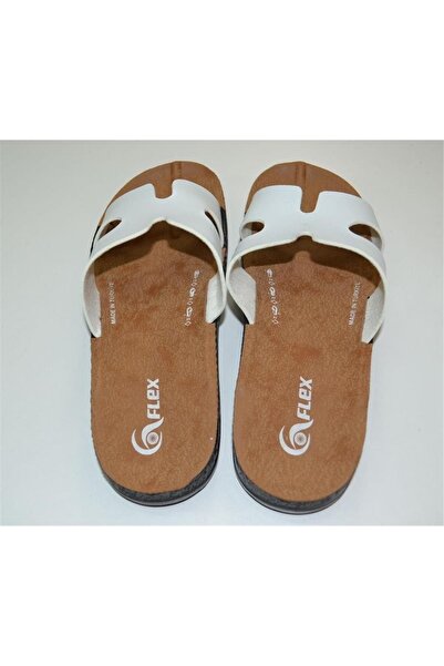 byzek WOMEN'S ANATOMICAL POLYURETANE SOLE WHITE COLOR X MODEL STREET SLIPPERS