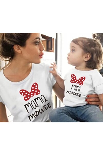 Machetta Μπλουζάκι μεγάλου μεγέθους με στάμπα Mama/mini Mouse