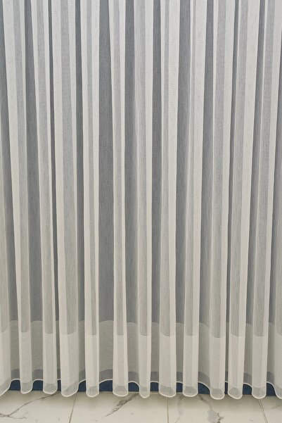 Tül Shop New Season Non-Wrinkle Plain Plain Skirt Banded 1x3 Tight Pleated Tulle Curtain