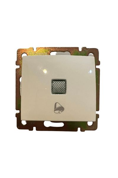 Legrand فالينا774415 زر الجرس المضيء (رمز الجرس) أبيض (الإطار متضمن)