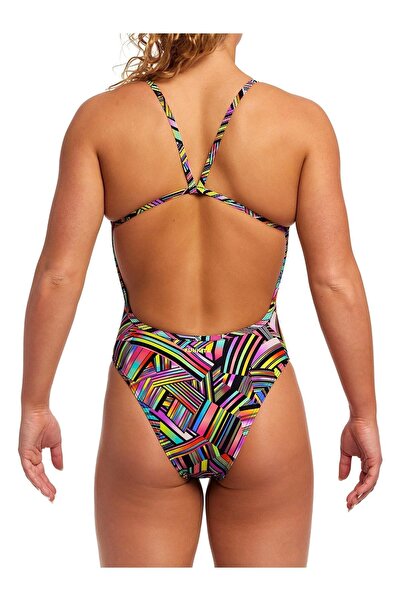 FUNKİTA Funkita SST Strip Straps Kadın Antrenman Mayo, Geniş Sırt İnce Askılı
