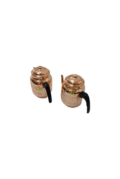 SAFİR Copper Coffee Pot, 2 Pieces Best Quality Copper Teapot for Tea Boiler Coffee Pot A++