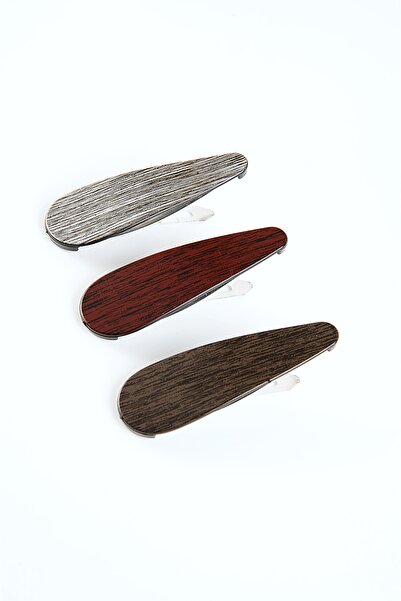 EUROMODA Flat Striped 3-Piece Clip Side Buckle Set