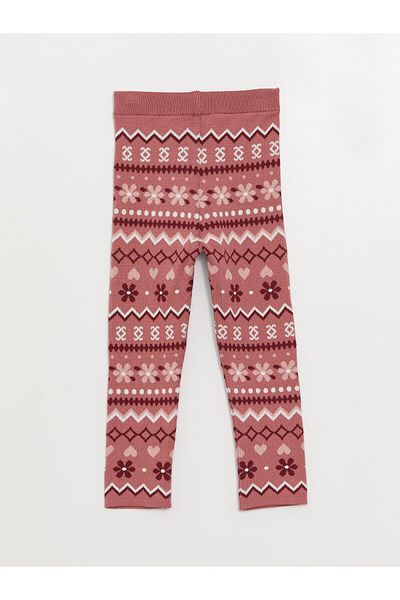 LC Waikiki Gemusterte Strickstrumpfhose für Babys mit elastischem Bund