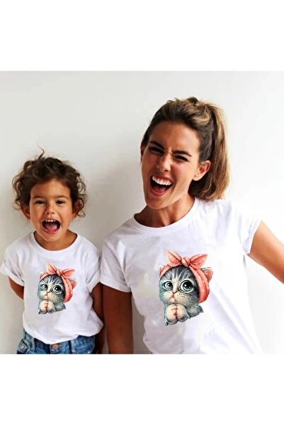 Machetta Μπλουζάκι Cute Kitten με λευκό φιόγκο