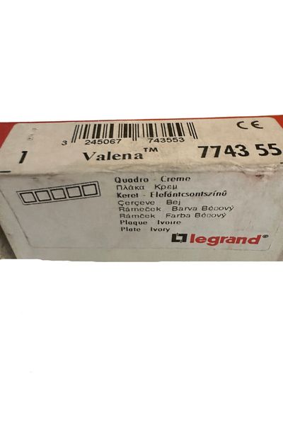 Legrand فالينا774355 إطار كريمي مكون من 5 قطع (بيج)