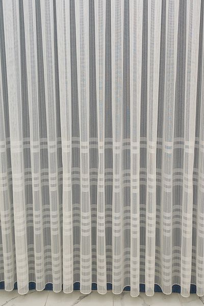 Briz Perde Heavy Weight Row Taped Simple Useful Tulle Curtain 1x2 Sparsely Pleated Tulle Curtain