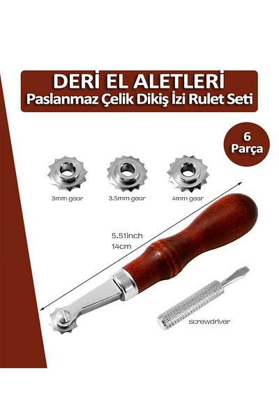 Dopar Σετ τροχών αμερικανικής ρουλέτας με δερμάτινη σημαδούρα
