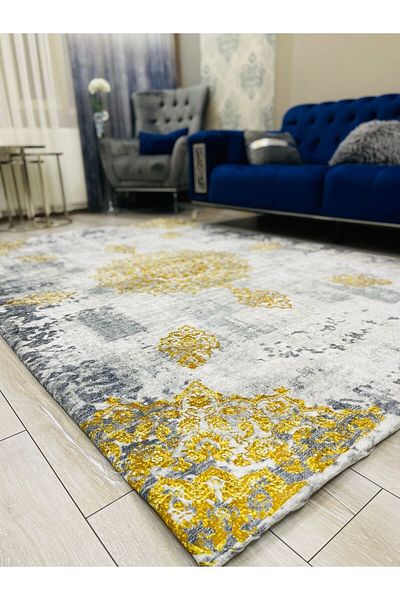 Miray Tekstil Modern Pattern Elastic Carpet Cover