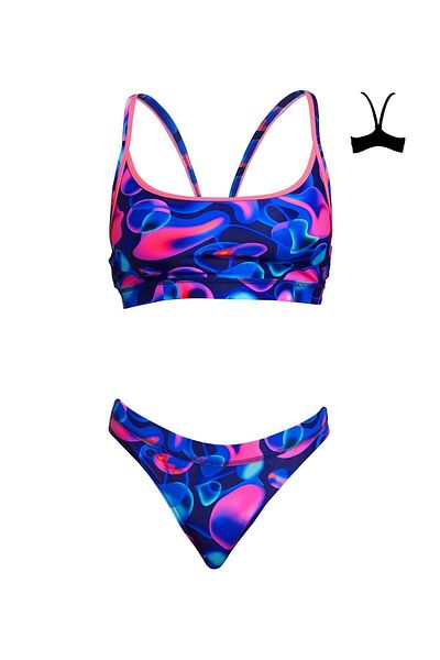 FUNKİTA Funkita Liquid Lights Bikini Set, Bottom, Top Set Women's Bikini