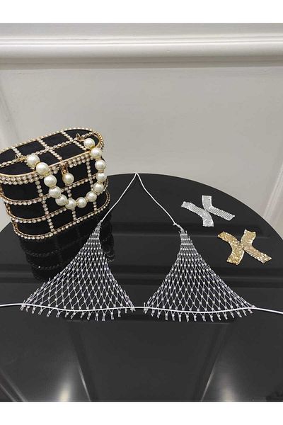 ZEKAS FASHION Crystal Stone Detailed Melss Bustier