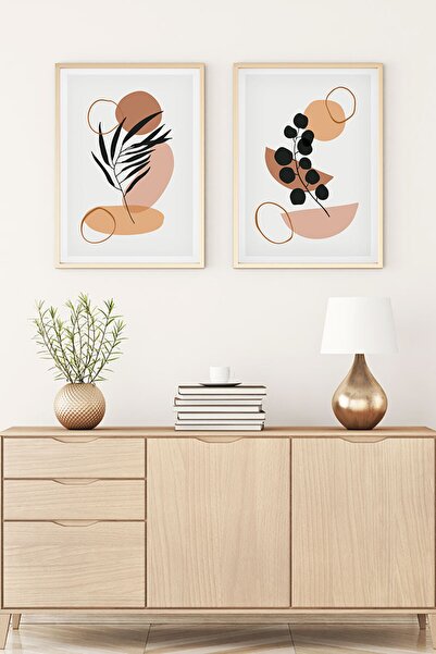 huhuli Apstraktna slika sa drvenim okvirom