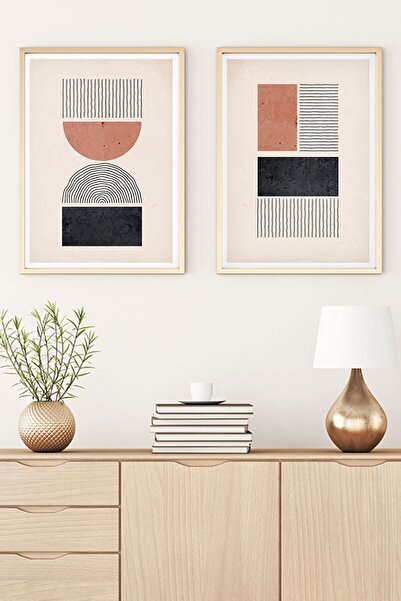 huhuli Apstraktna slika sa drvenim okvirom