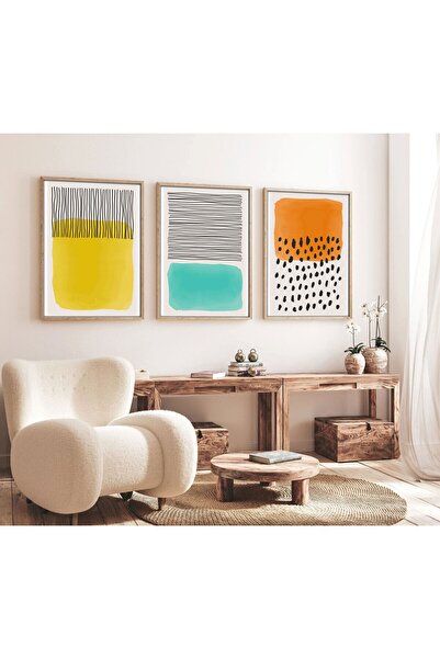 huhuli Абстрактна картина с дървена рамка