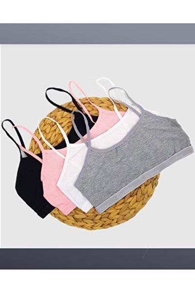 ENS حمالة صدر للتمرين بحزام حبل للفتيات الصغيرات من Tutku 844/ عبوة من 4 قطع