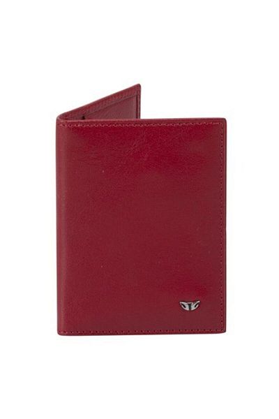 Tergan Red Genuine Leather Driver's License and Card Holder - 1170c71