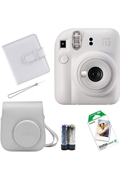 Fujifilm İnstax Mini 12 Fotoğraf Makinesi+Askı+pil +10'lu film+Albüm (LİLA)