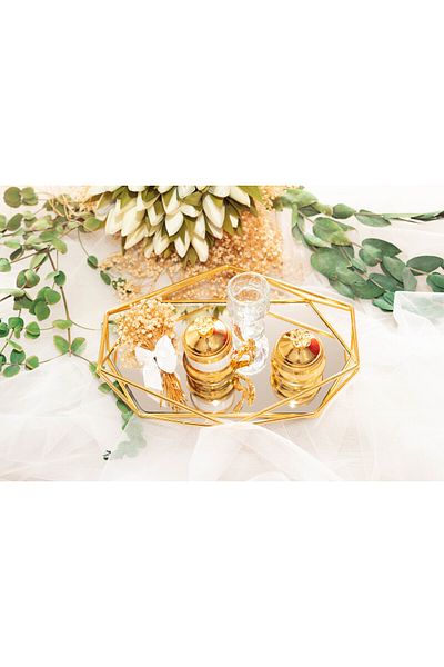 Basic Creation Σετ πρίσματος δίσκου καφέ δίσκος αρραβώνων