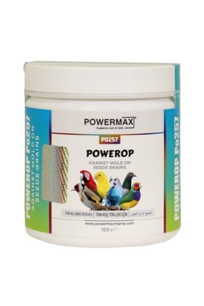 powermax Powerop ( yem dezenfektanı) ( yemlerde mantar, bakteri,kelebek, ve küf önleyici ) 100 gr(PETDÜNYAM)