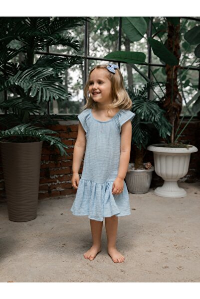 l l louIou baby gifts Olivia Müslin Kız Çocuk Elbise