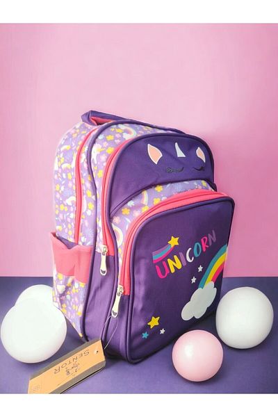 Sentor Unicorn Printed Primary School Bag and Lunch Box