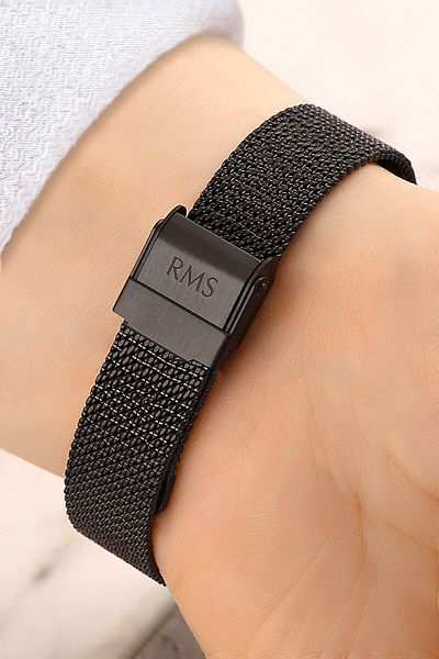 Romanson 5 Atm Waterproof Women's Wristwatch - Jewelled Steel Cord and Case