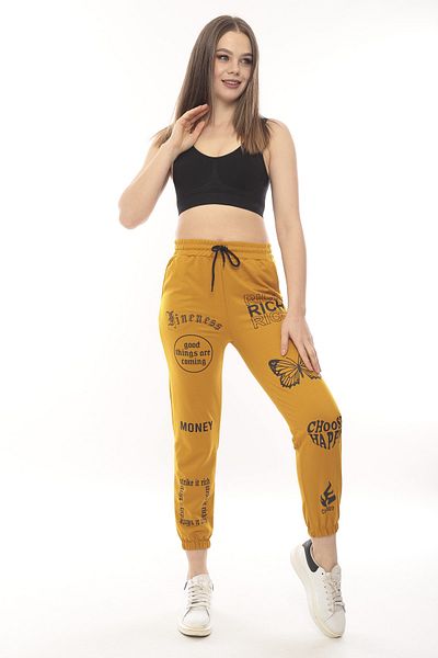 Green Hill Sweatpants with Printed Pockets.