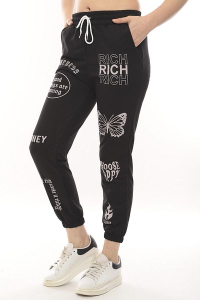 Green Hill Sweatpants with Printed Pockets