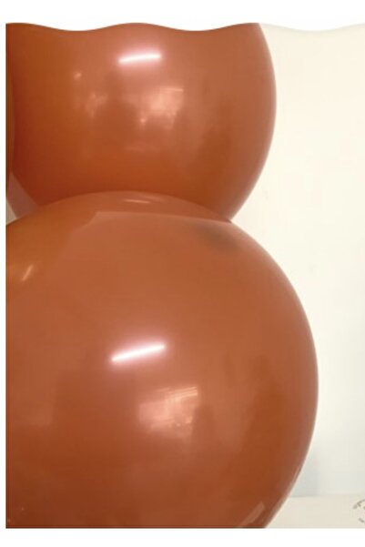 Deniz Party Store Burnt Orange Retro Latex Balloon 10 Pieces