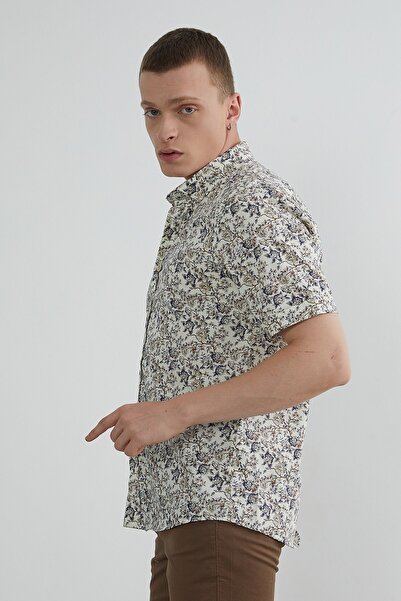 PAULMARK Πουκάμισο με floral σχέδιο