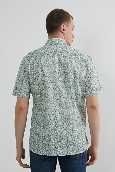PAULMARK Patterned Short Sleeve Shirt
