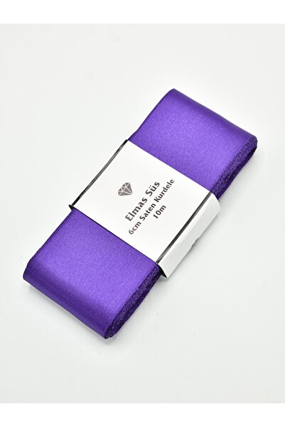 E Elmas Μωβ Σατέν Κορδέλα Κοσμήματα Κορδέλα 6cm-10m