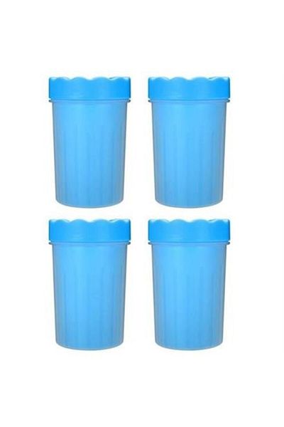 Ozn Store Cat Dog Paw Foot Cleaning Bucket with Large Silicone Gel Brush