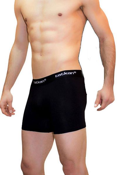 tatkan Ανδρικά 3 τεμάχια Modal Lycra Boxers Plus Size Long Johns