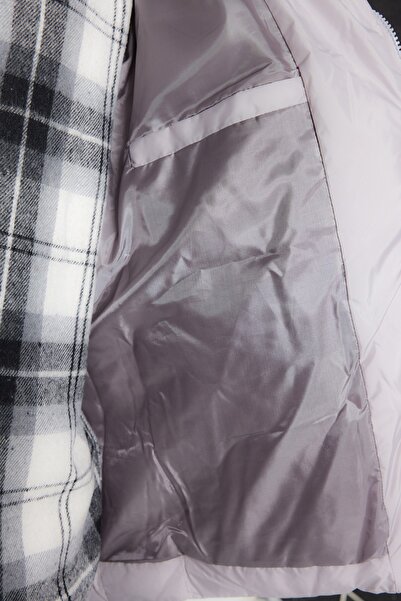 Trendyol Collection Light Gray Oversize Puffer Jacket - Water and Wind Resistant, Winter Tmnaw23Mo00086