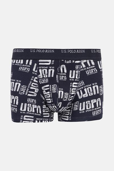 U.S. Polo Assn. ΒΑΣΗ. Polo Assn 80338 USPA Printed 3 Pack Lycra Ανδρικά εσώρουχα μπόξερ