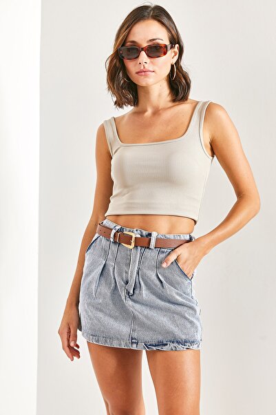 Bianco Lucci Női hajtogatott farmerszoknya 7119