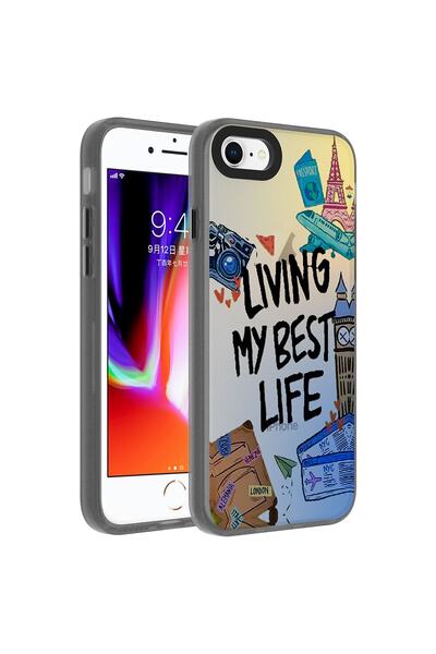 Generic Brand Case Compatible for Apple iPhone 8 Different Pattern Camera Part Protection Dragon Hard Cover
