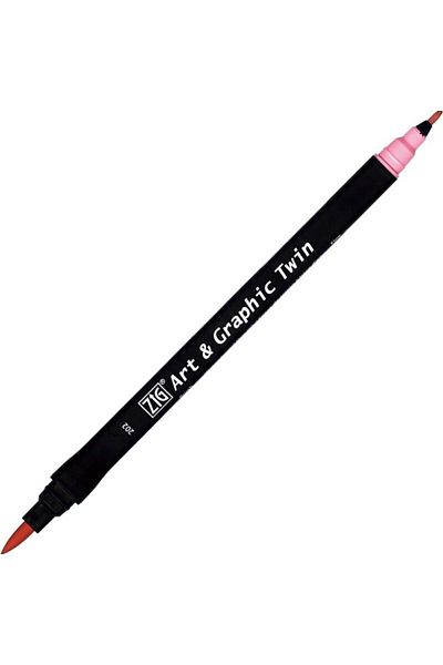 Zig ART-GRAPHIC TWIN TUT-80 202 PEACH PINK - (6 Pieces)