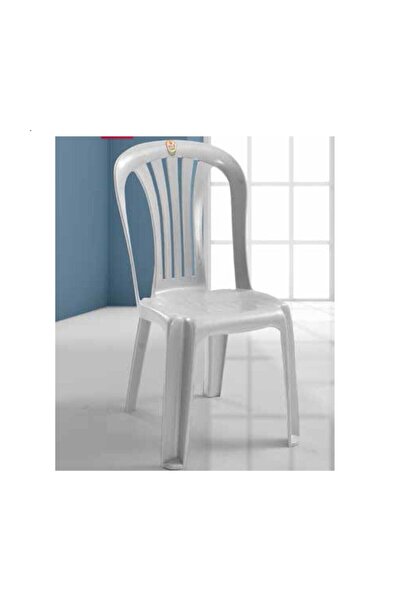 Tubix Kolsuz Plastik Bahçe Sandalyesi-beyaz 4 Adet