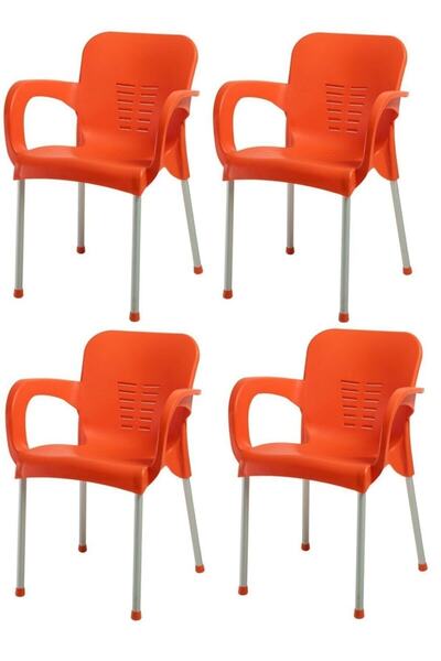 NetBazaars Plastik Sandalye 4 Adet
