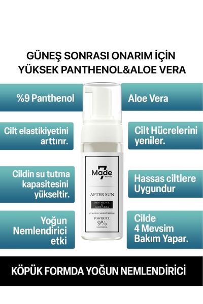 Made 7 Güneş Sonrası Nemlendirici Krem (PANTHENOL AFTER SUN CREAM)