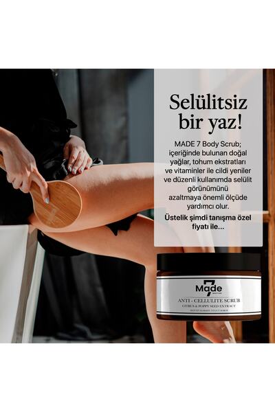 Anti-cellulite Scrub Citrus&poppy Seed Extract -anti Selüli Scrub Portakal&gelincik Tohumu