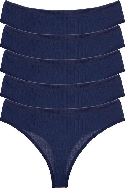 Humaone Pack of 5 Single Color Thong