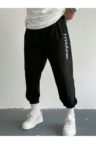 Machetta Φούτερ Jogger Relaxed Cut με στάμπα 3 κλωστών Unisex Freedom