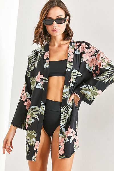 Bianco Lucci Women's Patterned Kimono