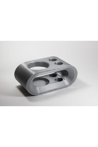 dream3d Very Stylish Toothbrush and Paste Holder / Box - Silver