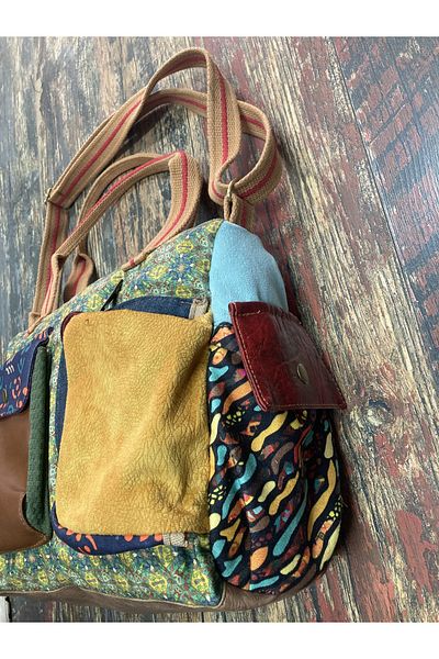 Street Bag Geantă de umăr pechwork etnică autentică boemă Geantă de mână Utilizare zilnică Utilizare în călătorie