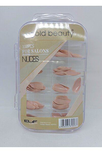 Gold Beauty 100 Adet Badem Takma Tırnak Şeftali